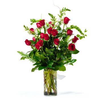 Layout Fpr 18 Roses Twigs - Local Florist & Home Goods Store