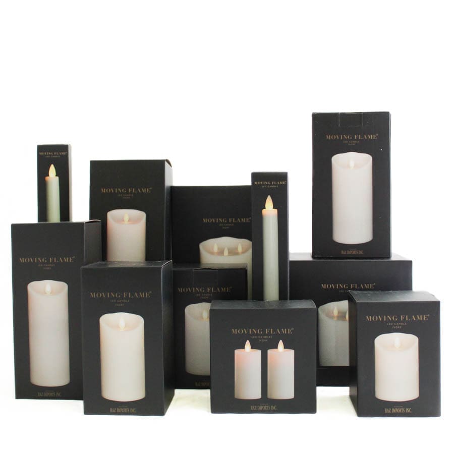 Moving Pillar Candles - Twigs