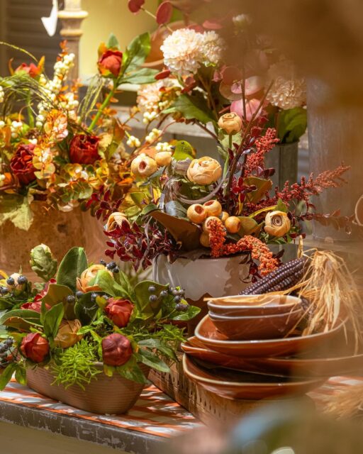 Silk floral with dried elements is one of our favorite fall trends. Here are some easy ways to incorporate it into your home.

Door baskets, centerpieces, wreaths, and of course standard arrangements are just a few ways that our skilled design staff can make your fall ideas a reality.